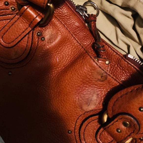 Chloe Camel Pebbled Leather Paddington Bag - Picture 7 of 10